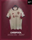 Liverpool 2025/26 - Away *PLAYER ISSUE*