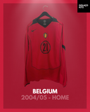 Belgium 2004/05 - Home - Long Sleeve *PLAYER ISSUE*