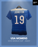 USA Womens 2015 World Cup - Away - Johnston #19