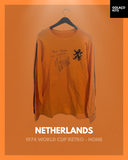 Netherlands 1974 World Cup Retro - Home - Cruyff #14 *AUTOGRAPHED*