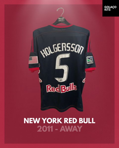 New York Red Bull 2011 - Away - Holgersson #5 *PLAYER ISSUE*
