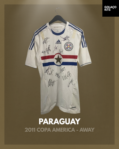 Paraguay 2011 Copa America - Away *PLAYER ISSUE* *AUTOGRAPH*