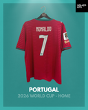 Portugal 2026 World Cup - Home - Ronaldo #7