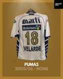 Pumas 2005/06 - Home - Velarde #18 *MATCH ISSUE*