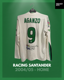 Racing Santander 2004/05 - Home - Long Sleeve - Aganzo #9 *MATCH WORN*