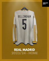 Real Madrid 2023/24 - Home - Long Sleeve - Bellingham #5