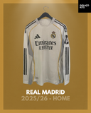 Real Madrid 2025/26 - Home - Long Sleeve *PLAYER ISSUE*