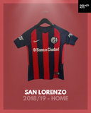 San Lorenzo 2018/19 - Home