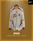Spain 2006 World Cup - Away - Long Sleeve - #20 *PLAYER ISSUE*