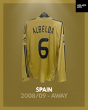 Spain 2008/09 - Away - Long Sleeve - Albelda #6 *MATCH ISSUE*