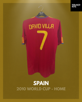 Spain 2010 World Cup - Home - David Villa #7