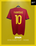 Spain 2016 Euro Cup - Home - Fabregas #10