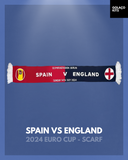 Spain vs England 2024 Euro Cup - Scarf