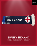 Spain v England 2024 Euro Cup - Scarf *BNWT*