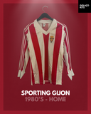 Sporting Gijon 1980's - Home - Long Sleeve - #9 *MATCH ISSUE*