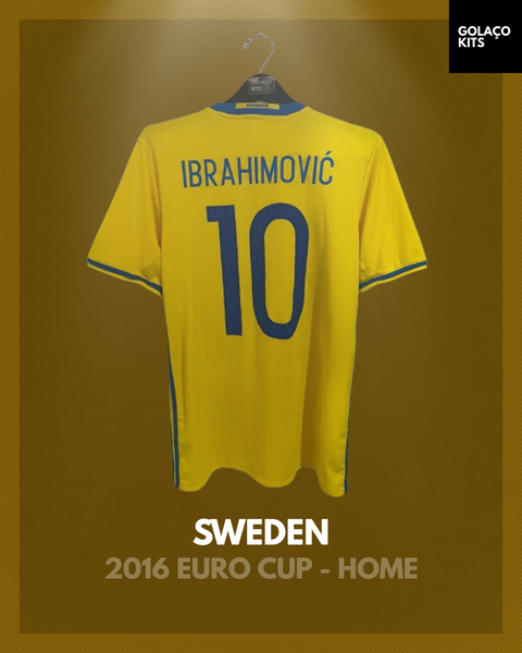 Sweden 2016 Euro Cup - Home - Ibrahimovic #10