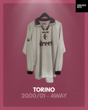 Torino 2000/01 - Away - Long Sleeve - Mendez #2 *MATCH ISSUE*