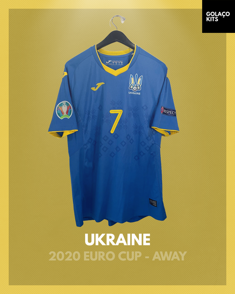 Ukraine 2020 Euro Cup - Away - Yarmolenko - #7 *PLAYER ISSUE*