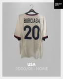 USA 2000/01 - Home - Burciaga #20 *MATCH WORN*