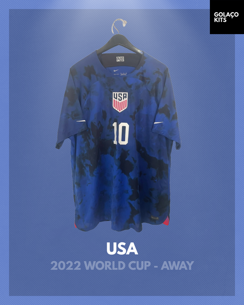 USA 2022 World Cup - Away - Pulisic #10
