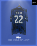 USA 2022 World Cup - Away - Yedlin #22 *AUTOGRAPHED*