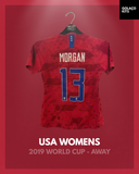 USA Womens 2019 World Cup - Away - Morgan #13