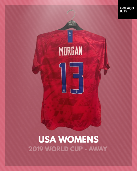 USA Womens 2019 World Cup - Away - Morgan #13 *PLAYER ISSUE*