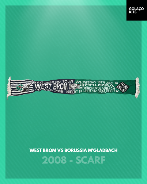 West Brom vs Borussia Monchengladbach 2008 - Scarf