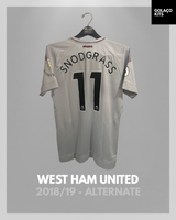 West Ham United 2018/19 - Alternate - Snodgrass #11