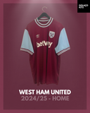 West Ham United 2024/25 - Home *BNWOT*