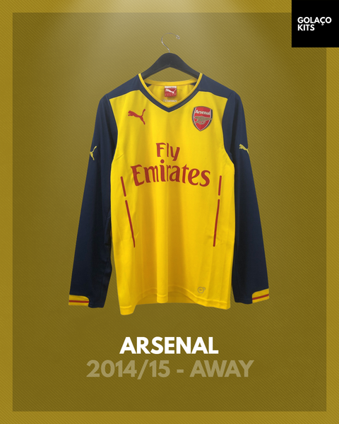 Arsenal 2014/15 - Away - Long Sleeve *BNWOT*