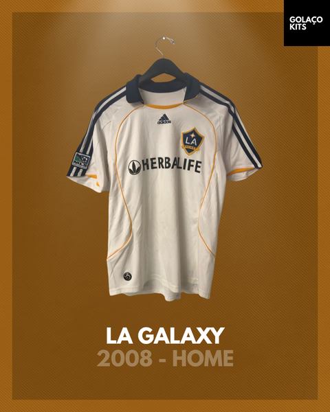 LA GALAXY 2007 2008 HOME FOOTBALL SHIRT SOCCER JERSEY ADIDAS BECKHAM