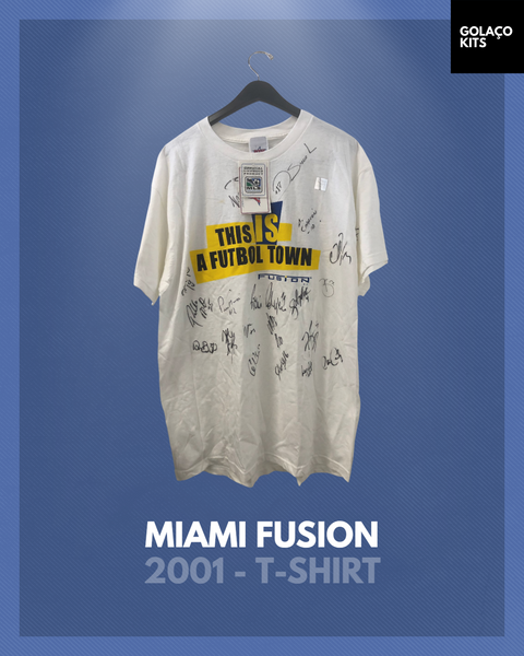 Miami Fusion 2001 - T-Shirt *BNWT* *AUTOGRAPHED*