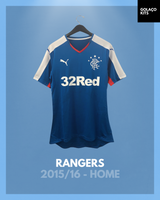 Rangers 2015/16 Home *PLAYER ISSUE* *BNWOT*