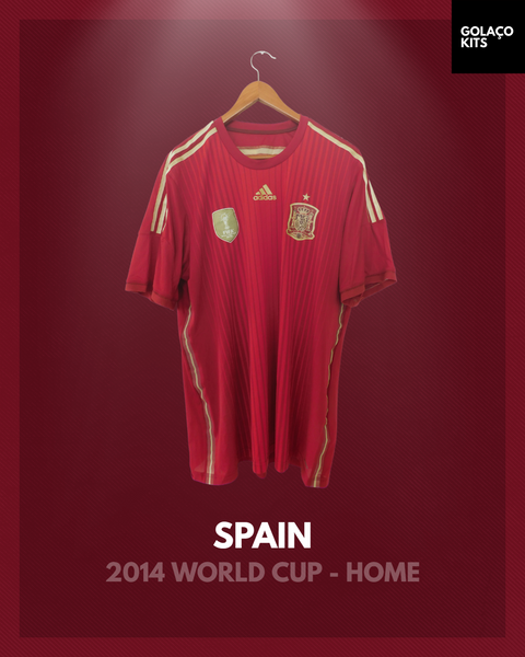 SPAIN NATIONAL TEAM 2010 ADIDAS HOME INTERNATIONAL SOCCER JERSEY LARGE –  The Felt Fanatic