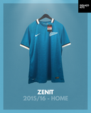 Zenit 2015/16 - Home *NO SPONSOR* *PLAYER ISSUE* *BNWT*
